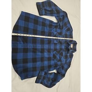 Wrangler Fleece Shirt Blue Plaid Extra Large